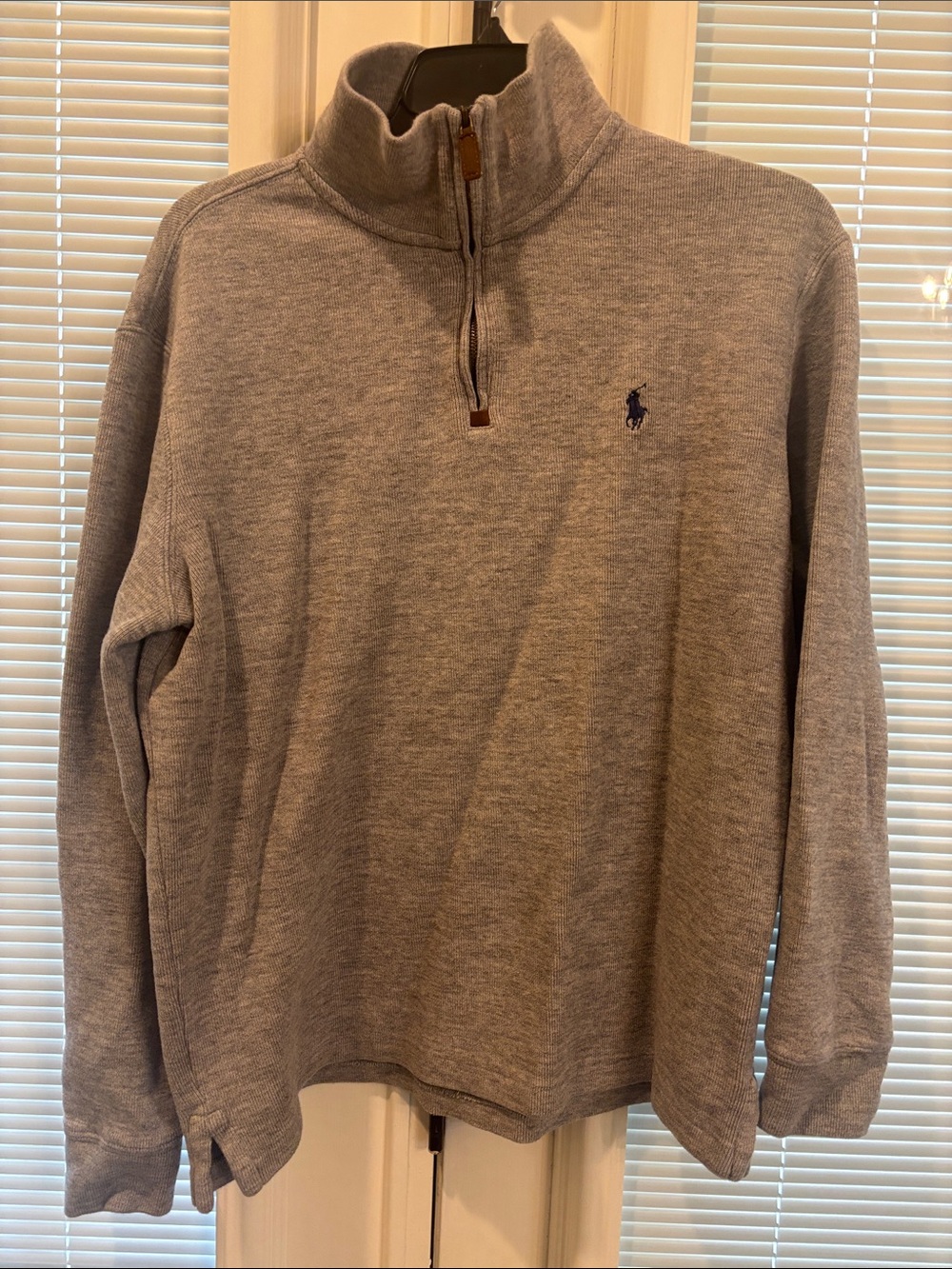 Polo by Ralph Lauren Heather Gray Half-Zip Pullover Sweater